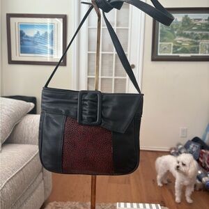 VERY RARE Indenya Deer
Leather Ribbon Bag